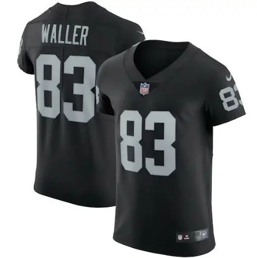 Black Darren Waller Las Vegas Raiders Nike Vapor Elite Jersey with Waller 83 print