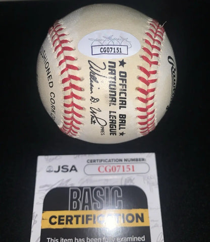 Darryl Kile Houston Astros signed baseball with JSA authentication sticker and certificate