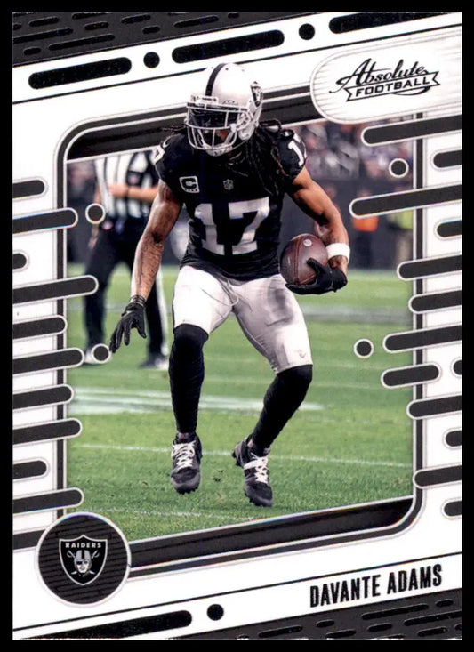 Davante Adams football card from Panini Absolute 2024 Las Vegas Raiders collection