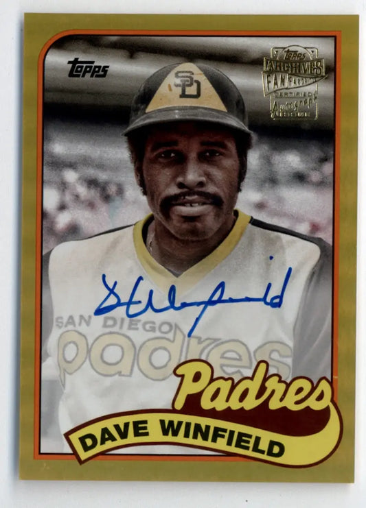 Signed Topps Archives Double Headers Dual Auto of Dave Winfield and Ozzie Smith