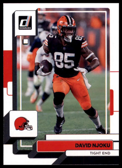 David Njoku football card from 2022 Donruss Cleveland Browns product
