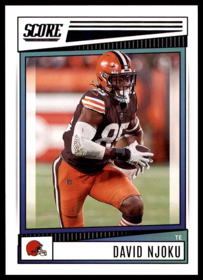 David Njoku football card from the 2022 Score Cleveland Browns series