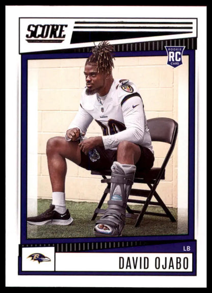 David Ojabo football card from 2022 Score Rookie #315 Baltimore Ravens