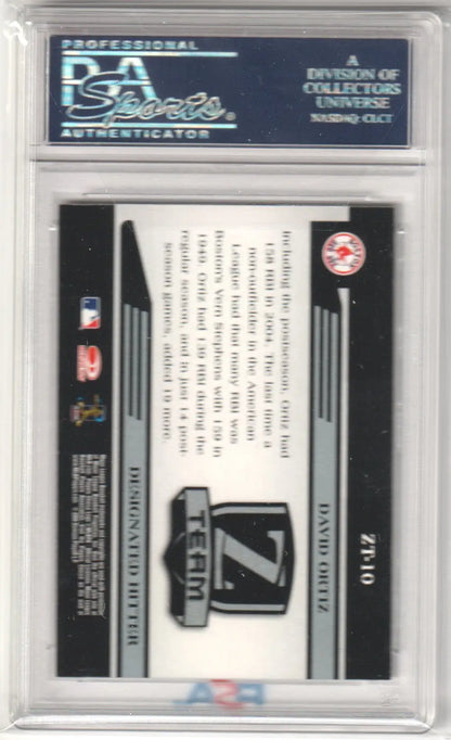 David Ortiz baseball card from Donruss Zenith Z-Team, PSA 10 GEM MINT, Columbia Hobby