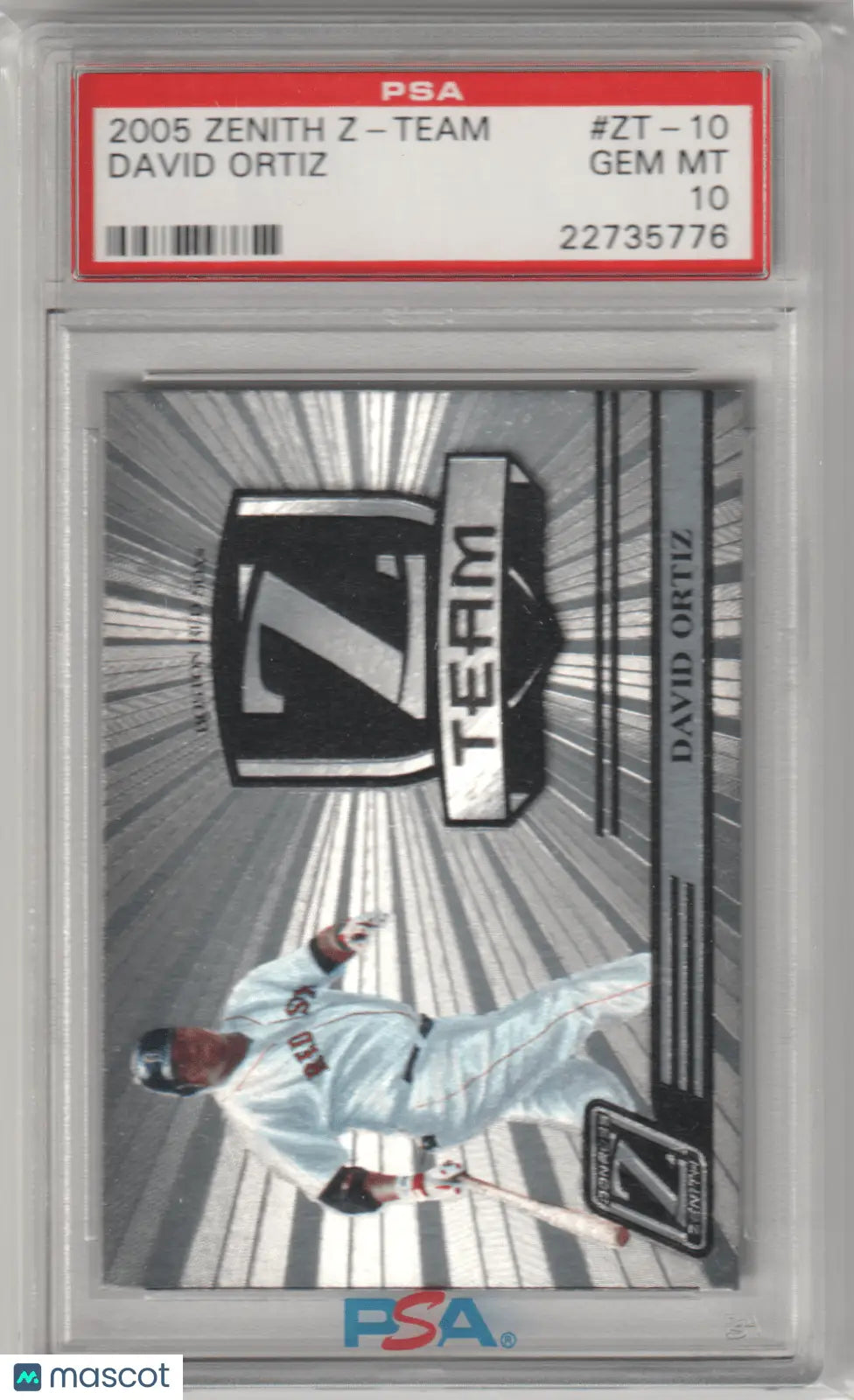 Graded David Ortiz baseball card from Donruss Zenith Z-Team collection at Columbia Hobby