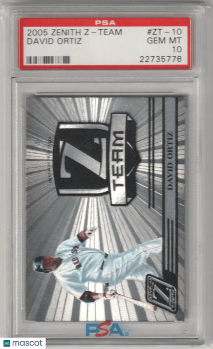 Graded David Ortiz baseball card from Donruss Zenith Z-Team collection at Columbia Hobby