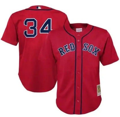 Red Boston Red Sox toddler Cooperstown Collection mesh batting practice jersey