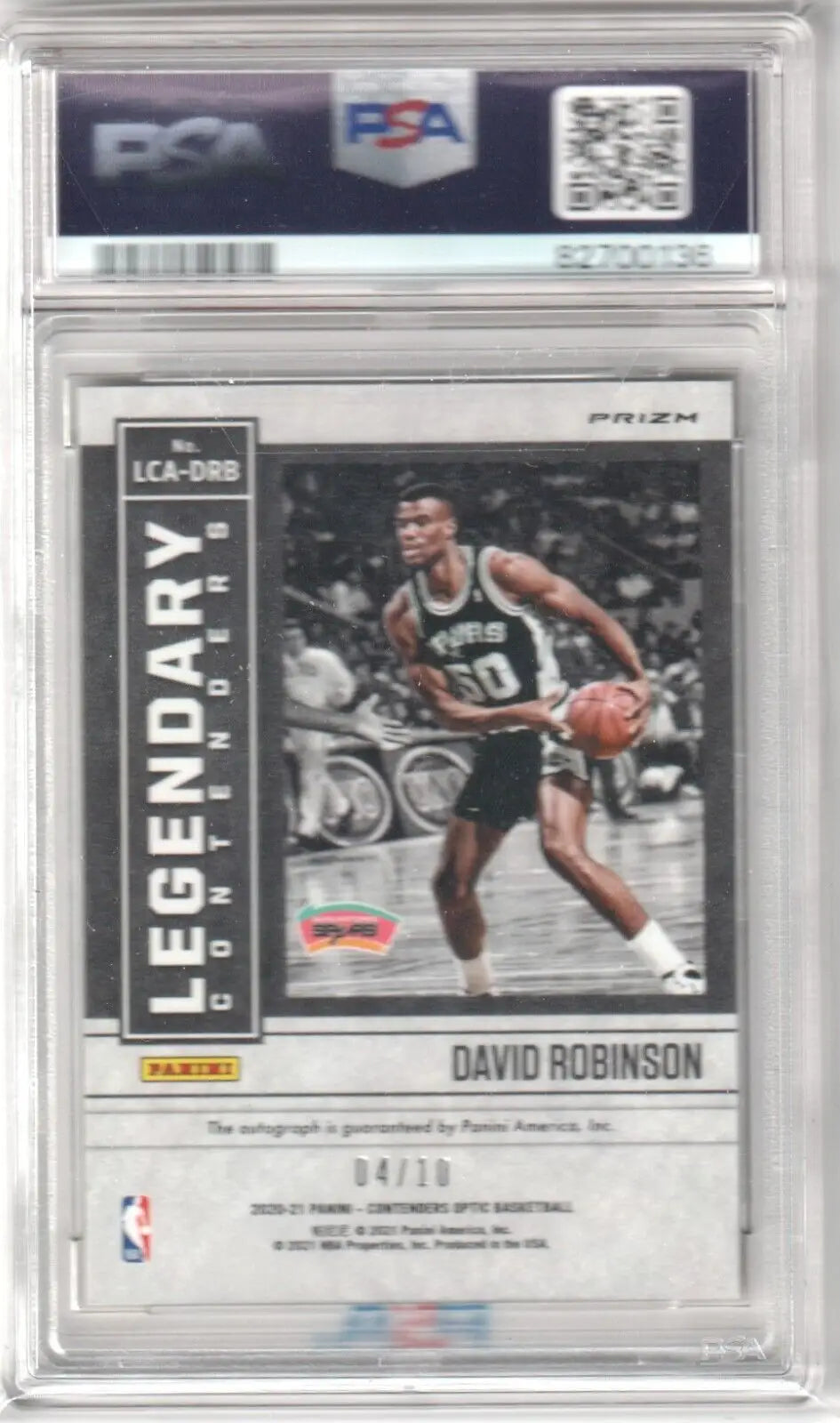 Graded David Robinson basketball card from Columbia Hobby with box free shipping
