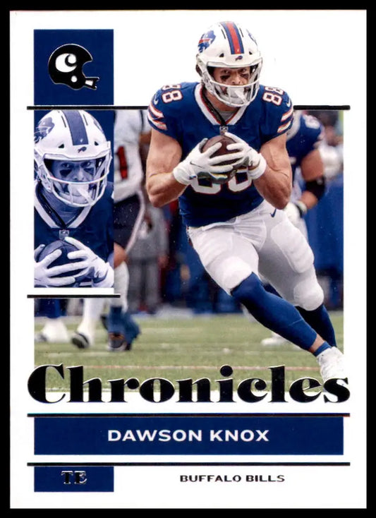 Dawson Knox football card from Panini Chronicles 2021 Buffalo Bills series