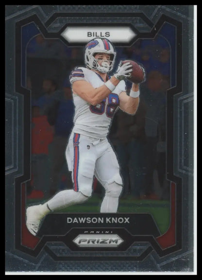 2021 Panini Prizm Dawson Knox Buffalo Bills football card on Dawson Knox 2023 Panini Prizm #28