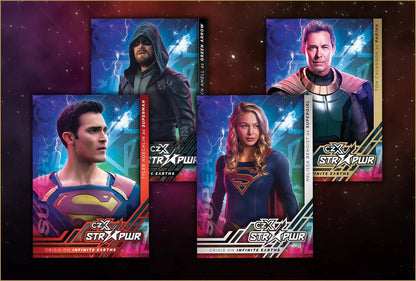 Crisis on Infinite Earths trading cards in DC Comics CZX Super Premium Card Box
