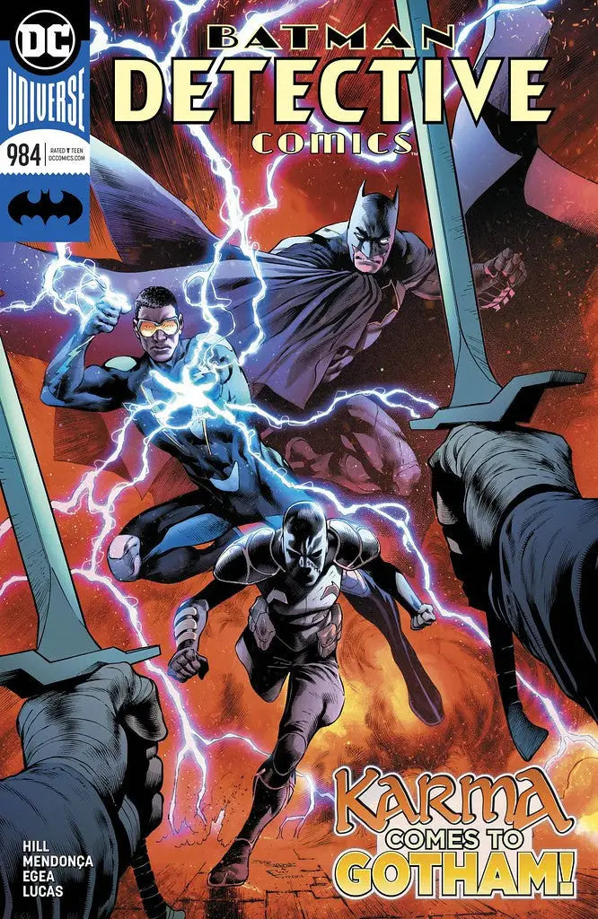 Dynamic Batman and characters on DC Comics Detective Comics #984 comic book cover