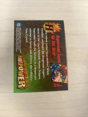 Superman trading card from DC Insert Card Firepower Maximum Firepower series