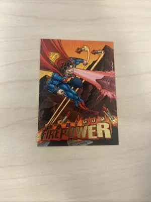Superman Firepower trading card from DC Insert Card Firepower Maximum Firepower series
