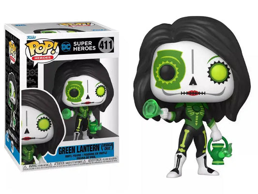 Funko Pop! vinyl figure of Green Lantern Jessica Cruz in Day of the Dead design