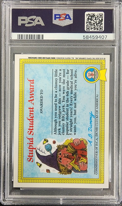 PSA-graded Dead Ted 2020 Topps Garbage Pail Kids Sapphire card with vibrant colors