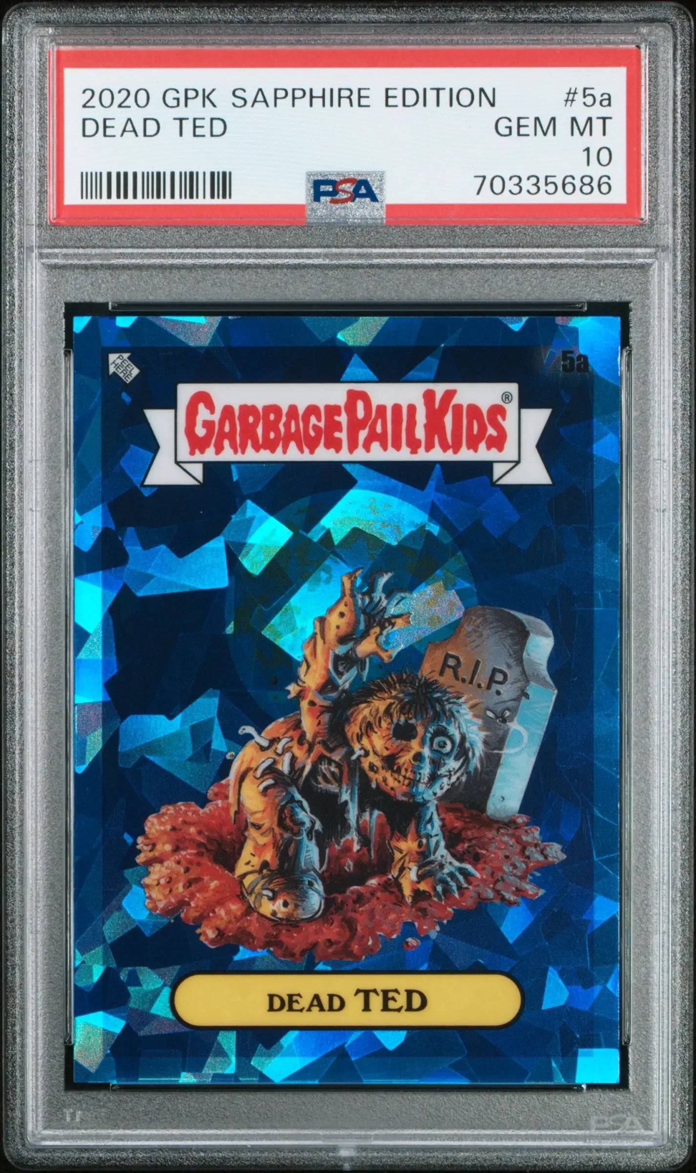 Dead Ted 2020 Topps Garbage Pail Kids Sapphire #5a PSA 10 Gem Mint 5686 - Singles