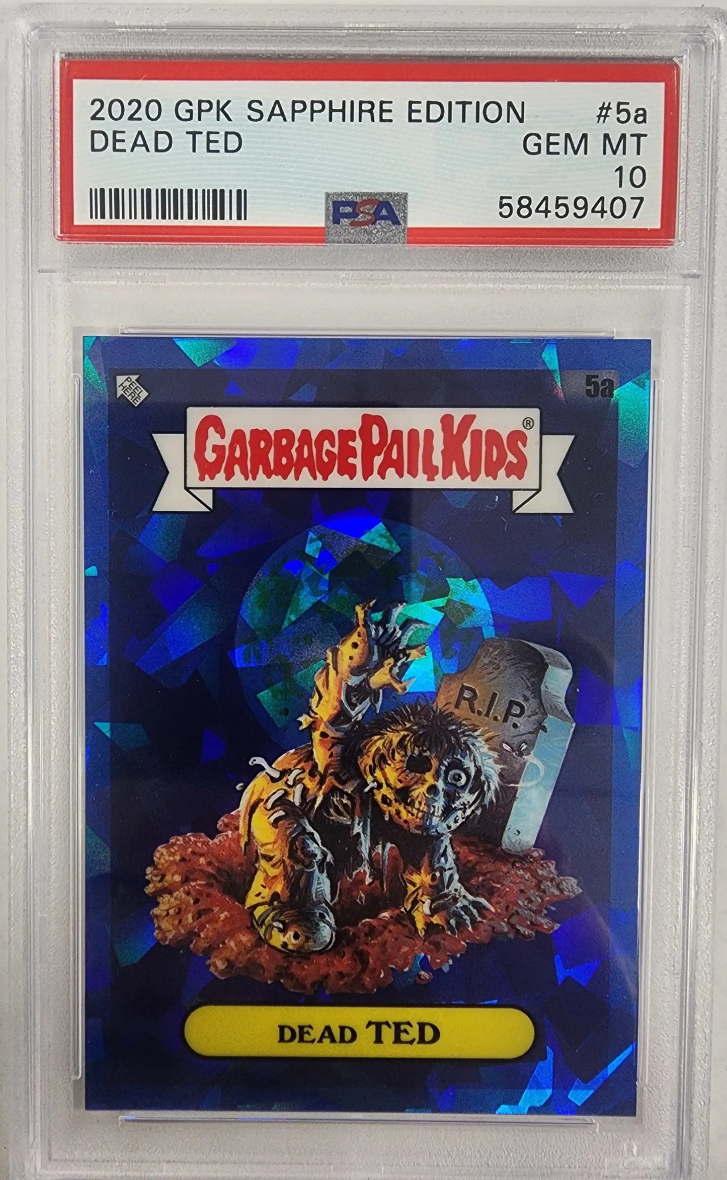 Dead Ted 2020 Topps Garbage Pail Kids Sapphire #5a PSA 10 Gem Mint 9407 - Singles