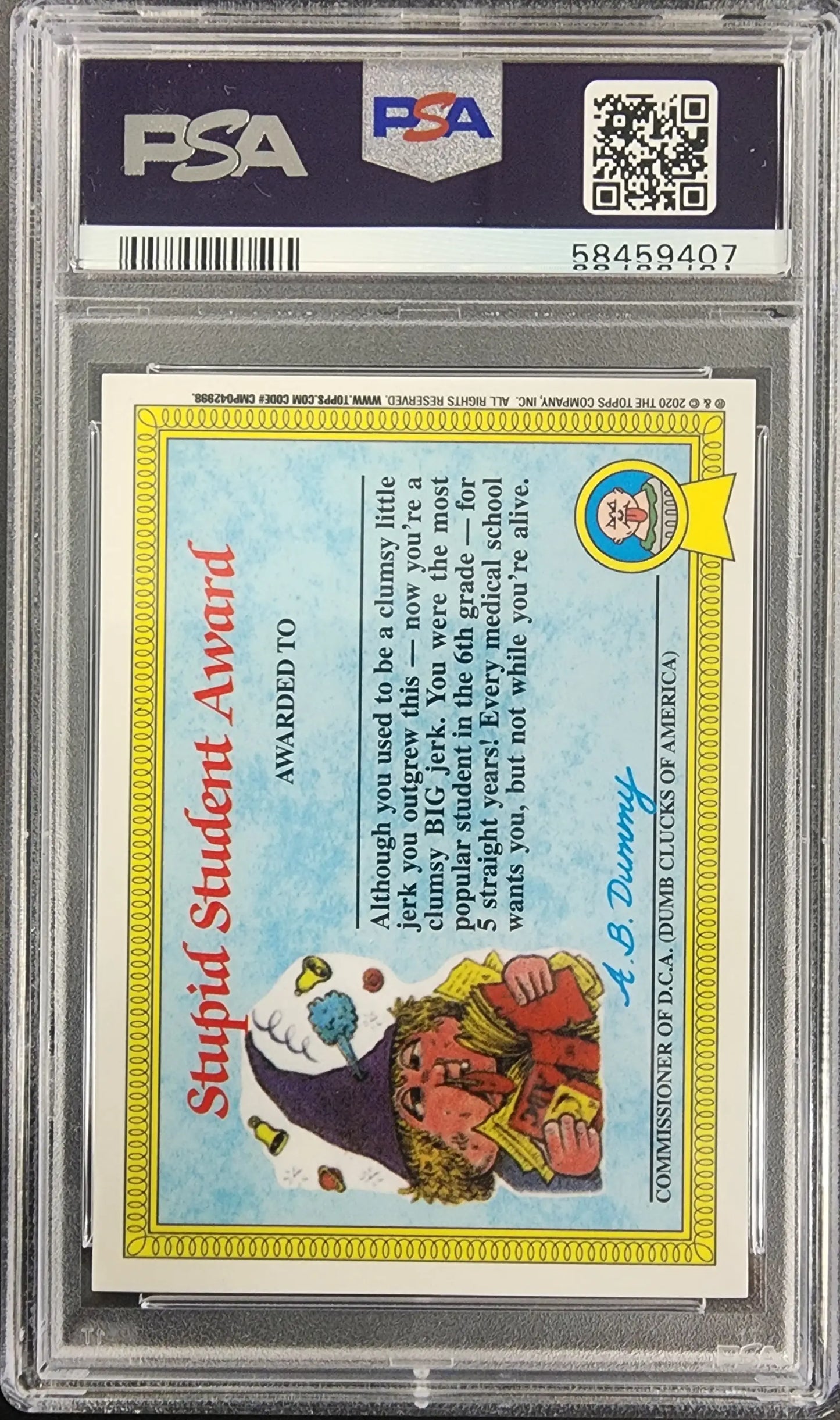 Dead Ted 2020 Topps Garbage Pail Kids Sapphire #5a PSA 10 Gem Mint 9407 - Singles