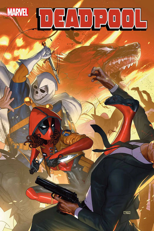 Deadpool comic book cover displayed on DEADPOOL #7 product showcasing Marvel character art