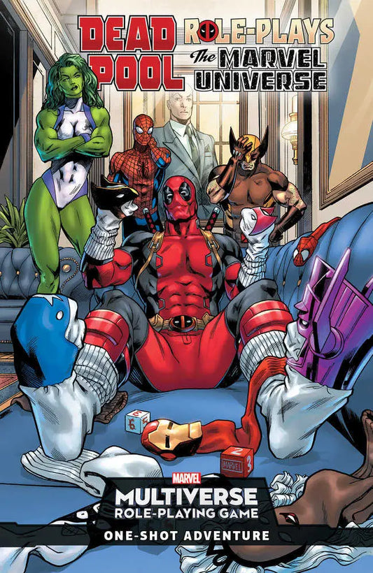 Deadpool role-playing game cover featuring Marvel Universe comic story by Cullen Bunn