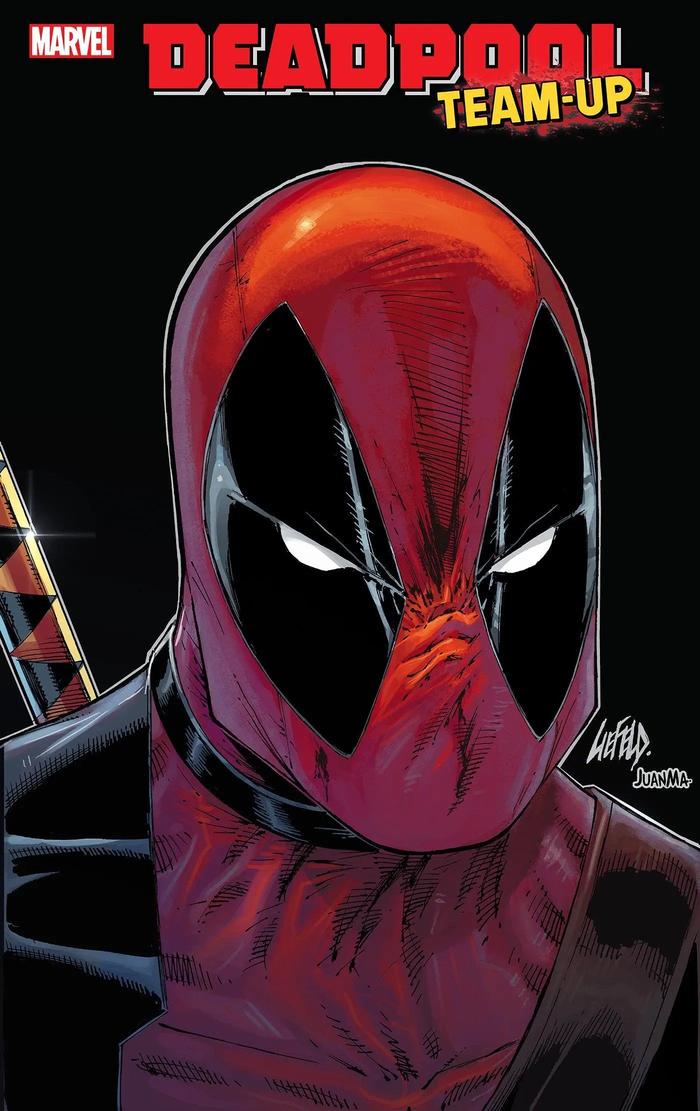 Deadpool comic book cover featuring Rob Liefeld variant art from Deadpool Team-Up #5