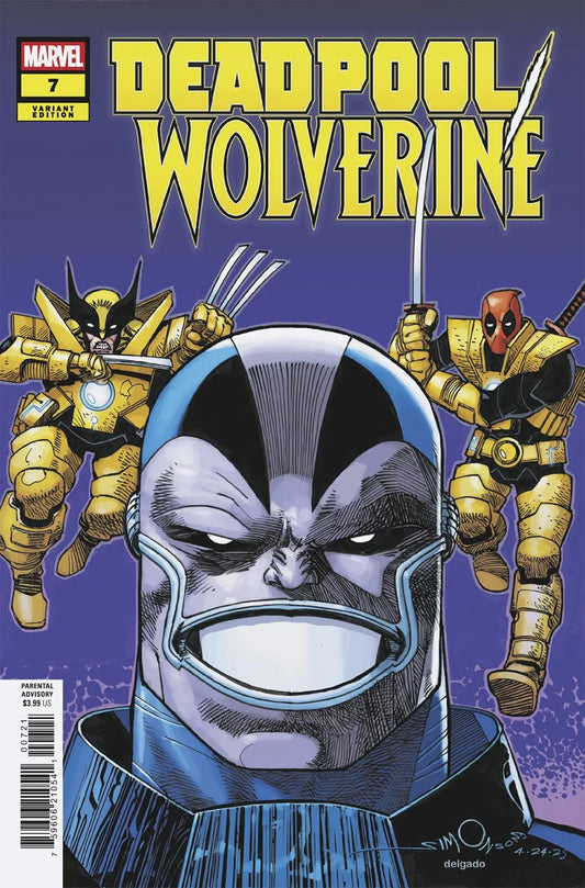 Comic book featuring Deadpool and Wolverine Walt Simonson Variant artwork