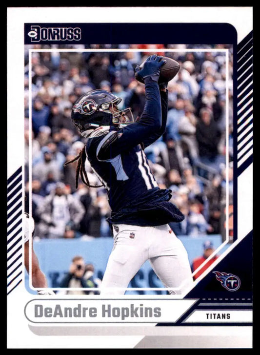DeAndre Hopkins football card from 2024 Donruss Tennessee Titans collection
