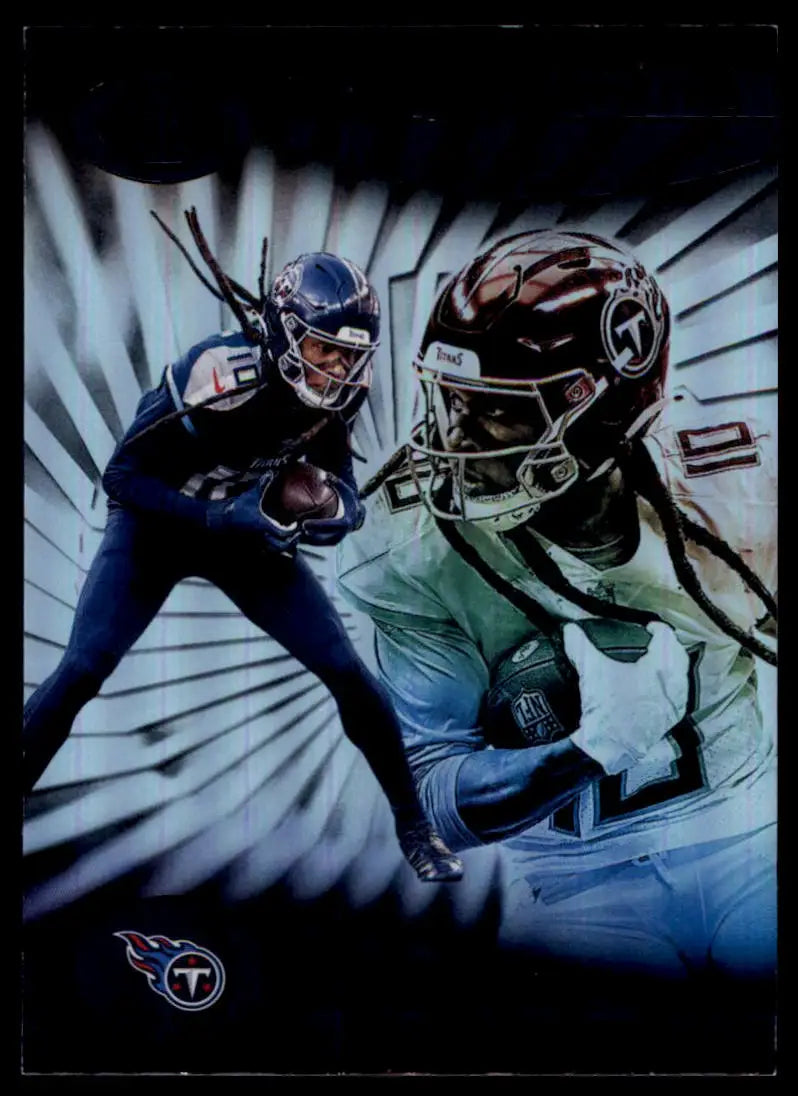 Football trading card of DeAndre Hopkins from Panini Illusions 2024 Titans series