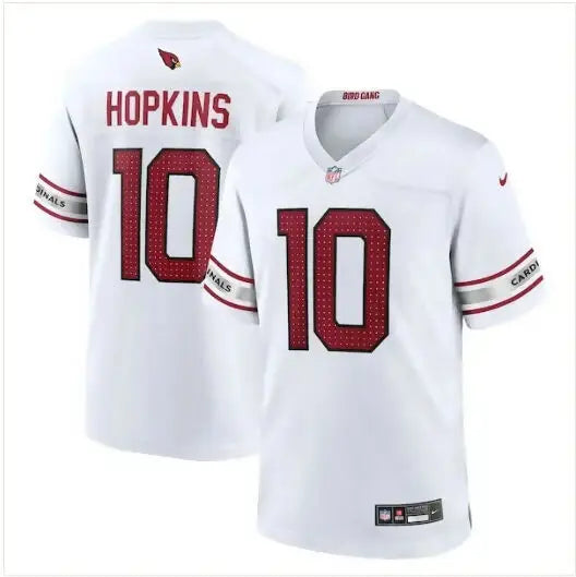 White DeAndre Hopkins Arizona Cardinals Nike Game Player Jersey displayed on a product page
