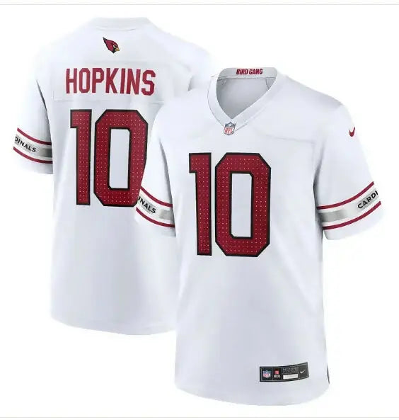 White Arizona Cardinals DeAndre Hopkins Nike Game Player Jersey with 10 on front and back