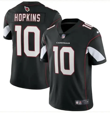 Black Arizona Cardinals Nike Vapor F.U.S.E. Limited Jersey with Hopkins 10 on front and back
