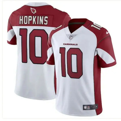 Arizona Cardinals white and maroon DeAndre Hopkins jersey with name Hopkins and number 10