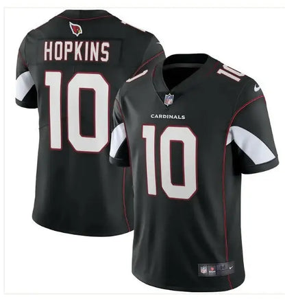 Black Arizona Cardinals DeAndre Hopkins NFL jersey with Hopkins 10 on the back