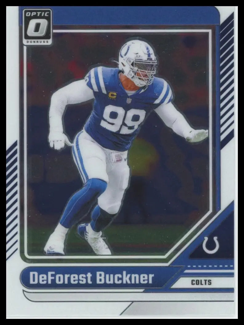 DeForest Buckner 2024 Donruss Optic collectible football trading card Indianapolis Colts