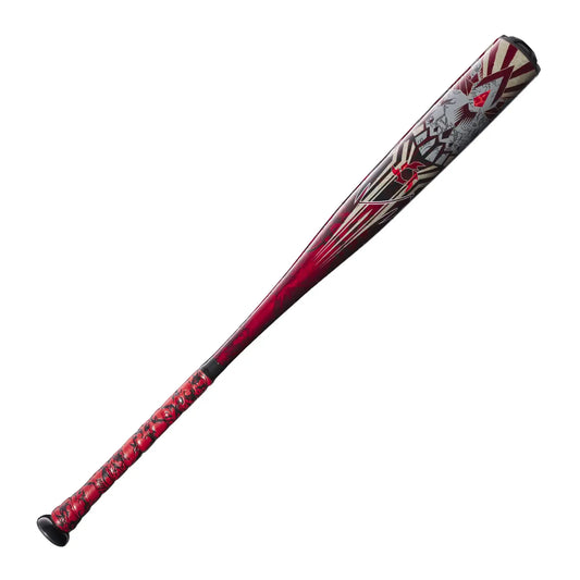 Red and white USA baseball bat DeMarini Voodoo One Piece (-5) 30/25 oz