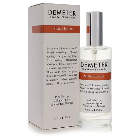Demeter Suntan Lotion scented cologne spray bottle for a fresh suntan lotion aroma