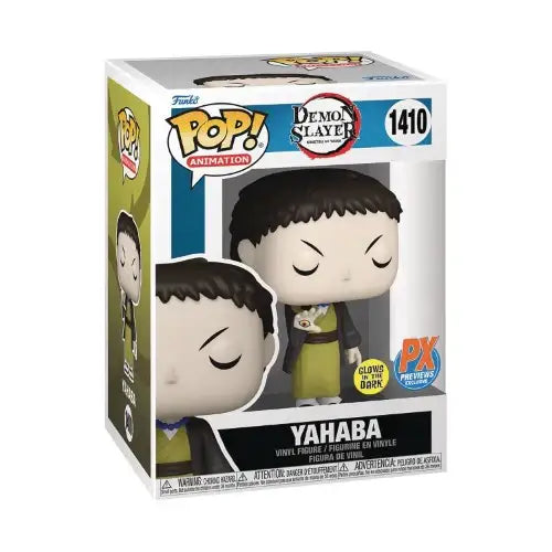 Demon Slayer Yahaba glow-in-the-dark Funko Pop vinyl figure display