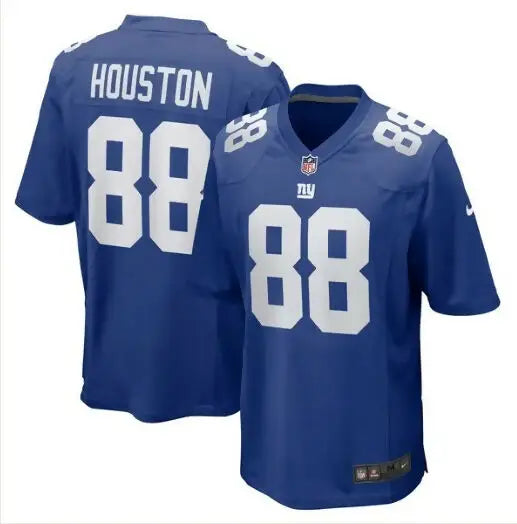 Blue New York Giants Dennis Houston Nike Game Jersey with HOUSTON on the back
