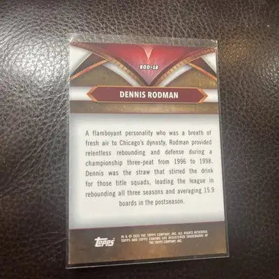 Dennis Rodman Topps Chrome basketball trading card from Ball of Duty series