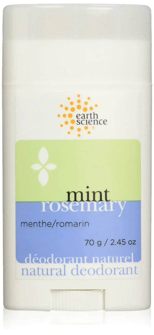 Mint Rosemary Natural Deodorant Stick in Pack of 4, 2.5 Ounce each