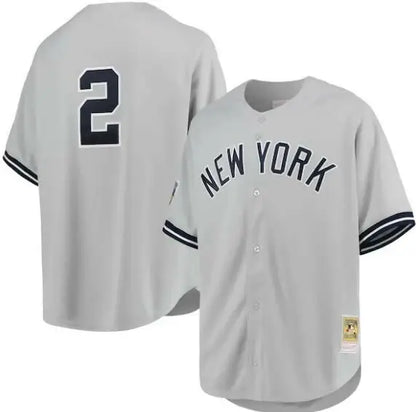 Gray Derek Jeter New York Yankees 1998 Cooperstown Collection Road Authentic Jersey