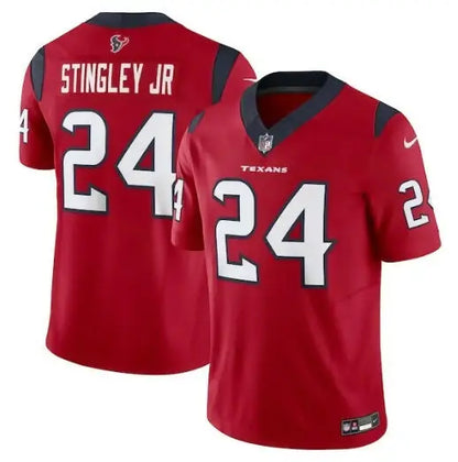 Red Houston Texans Derek Stingley Jr. Nike Vapor F.U.S.E. Limited Jersey with 24 on back