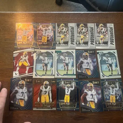 Derek Stingley Jr sports trading cards collection in Derek Stingley Jr Rc Lot 15 Cards