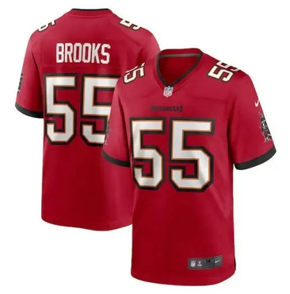 Red Derrick Brooks Tampa Bay Buccaneers Nike retired player game jersey with number 55
