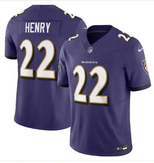 Purple Baltimore Ravens Derrick Henry Nike Vapor F.U.S.E. Limited Jersey with Henry 22 on back