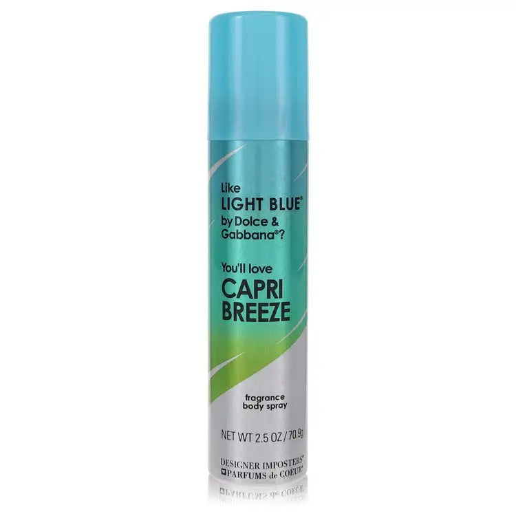 Designer Imposters Capri Breeze by Parfums De Coeur - Body Spray 2.5 oz - Women / Medium - Body Spray 2.5 oz