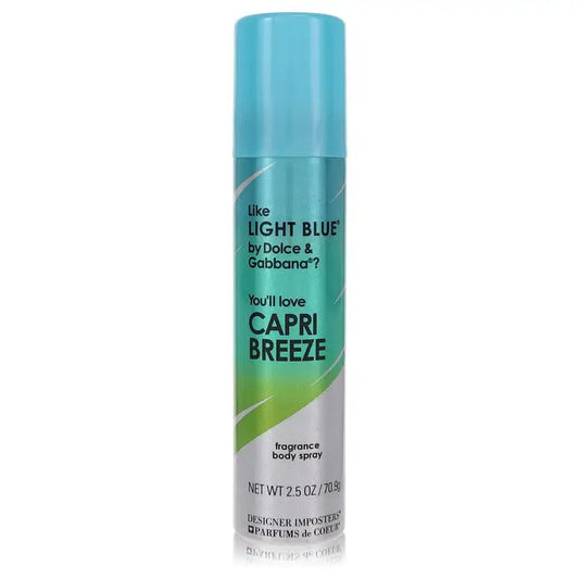 Designer Imposters Capri Breeze by Parfums De Coeur - Body Spray 2.5 oz - Women / Medium - Body Spray 2.5 oz