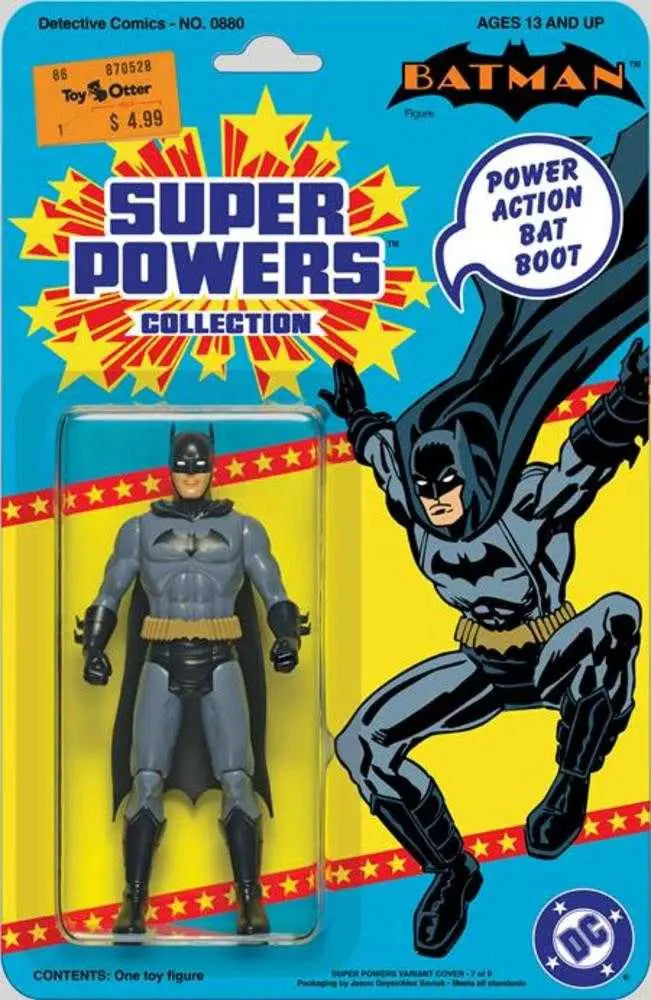 Batman Super Powers Collection action figure on Detective Comics #880 facsimile edition cover