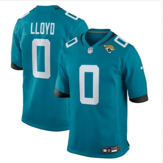 Jacksonville Jaguars Nike Devin Lloyd teal football jersey with Lloyd 0 on back